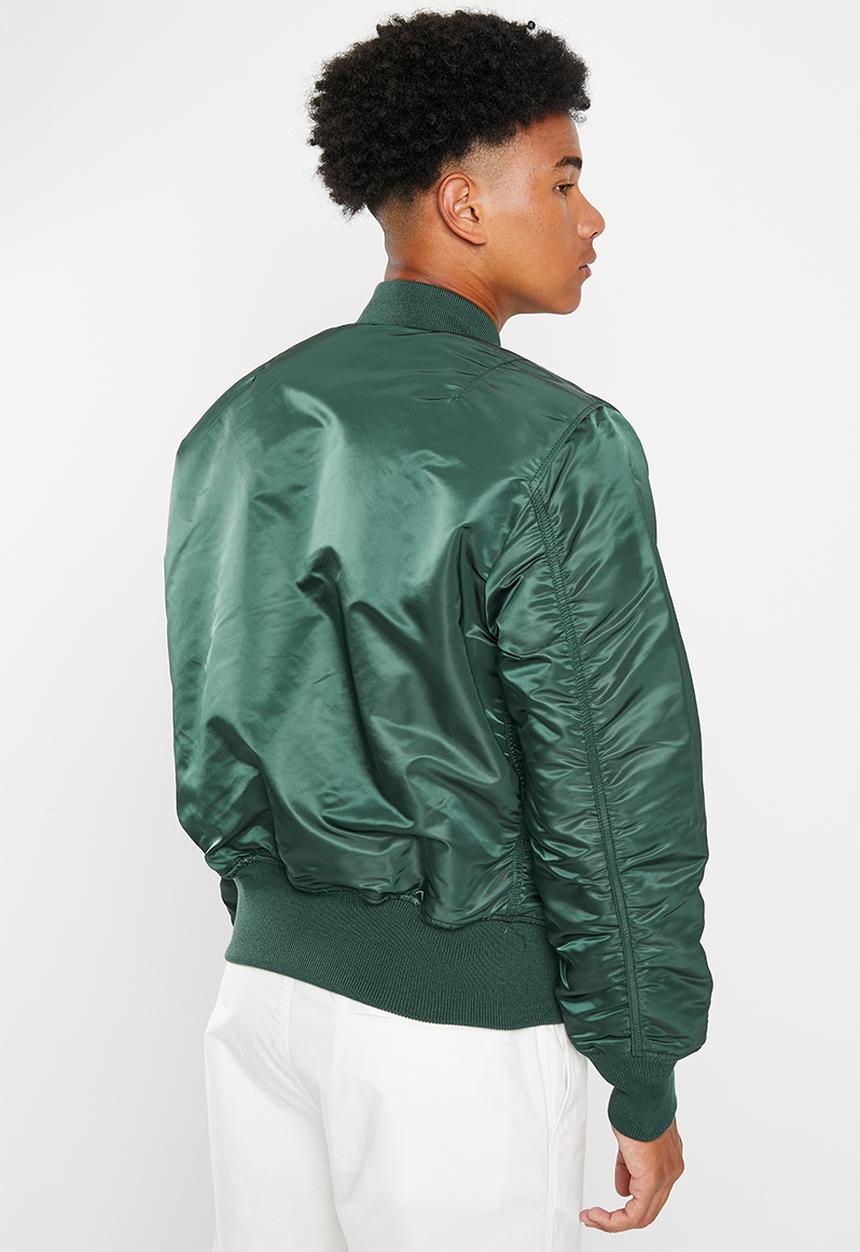 Alpha Industries - Ma 1 classic flight jacket - green & orange 