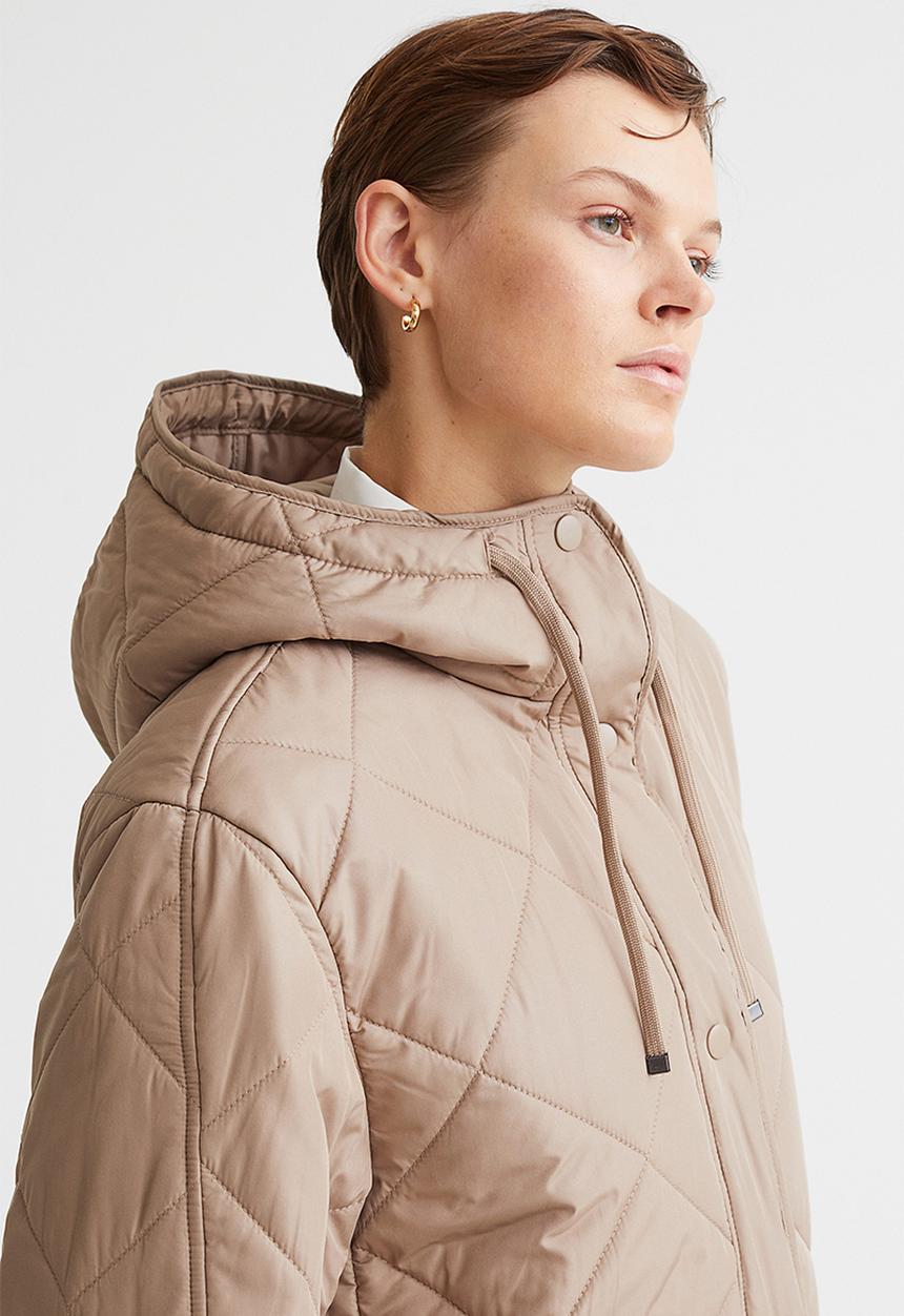 H&M - Oversized quilted jacket - beige