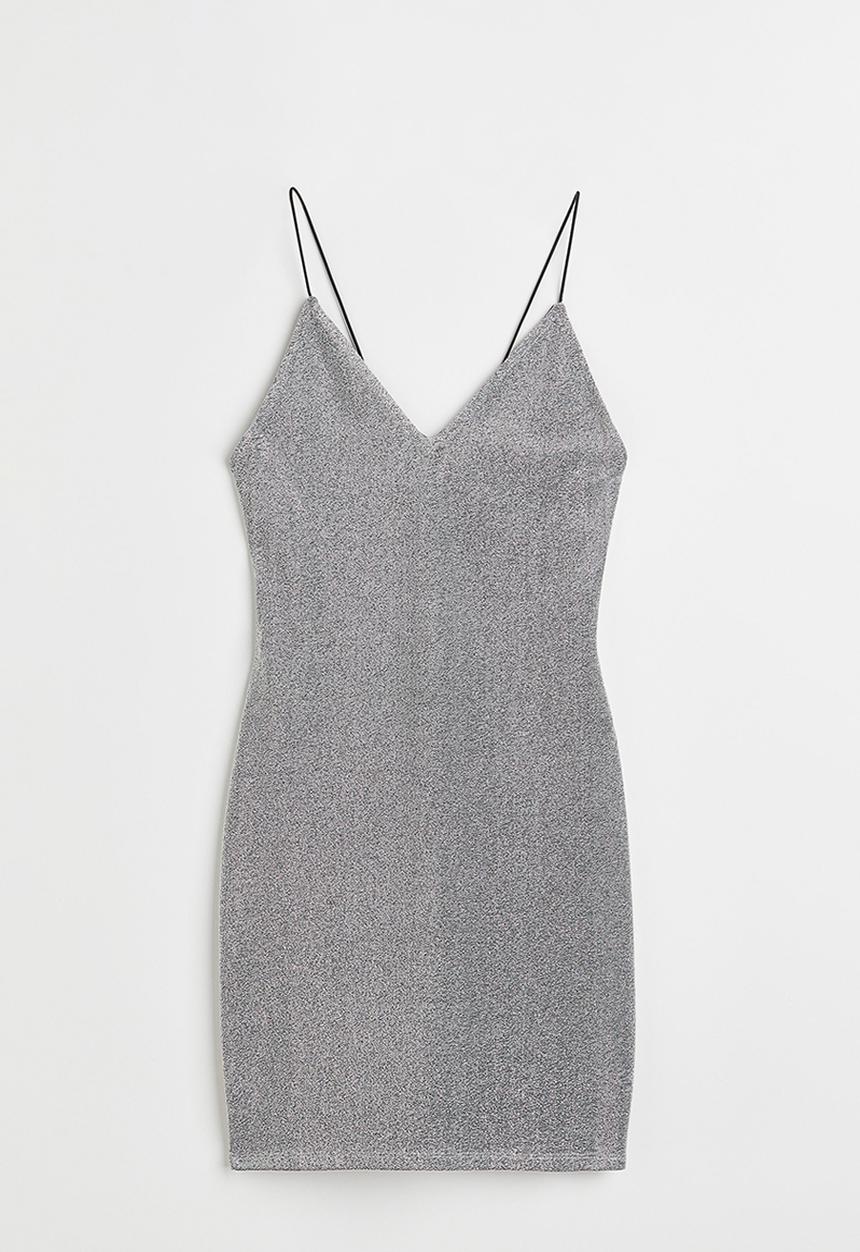 H&M - Backless dress - silver-coloured