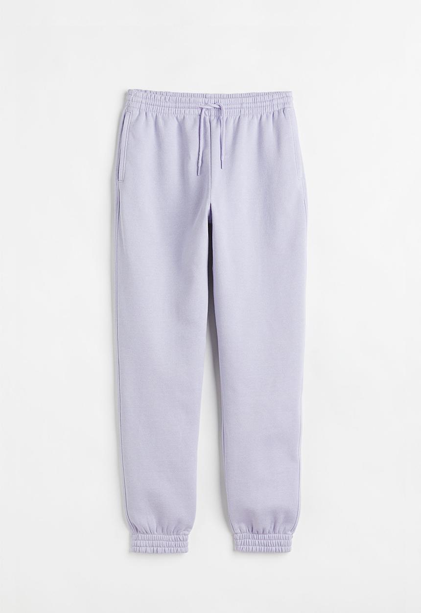 H&M - High-waisted joggers - light purple