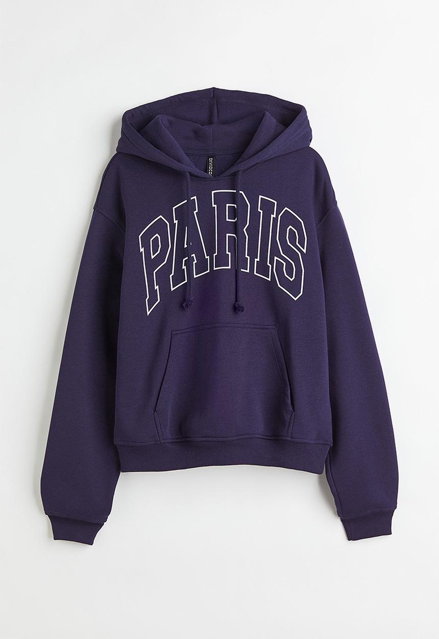 H&M - Hoodie - dark blue/paris