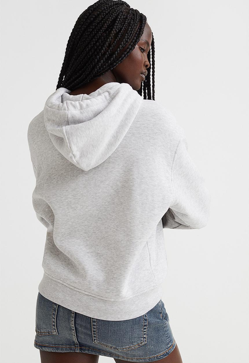 H&M - Hoodie - light grey marl/portland