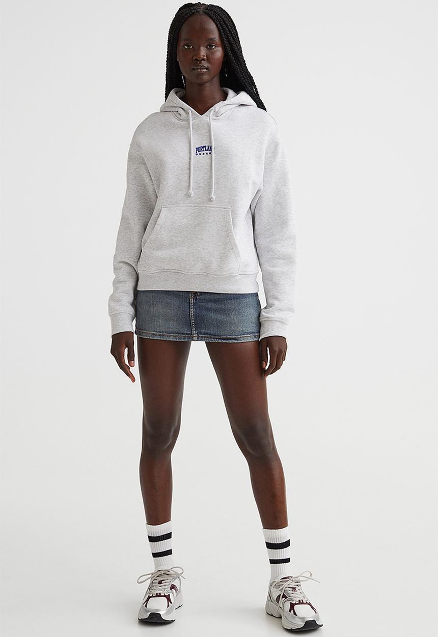 H&M - Hoodie - light grey marl/portland