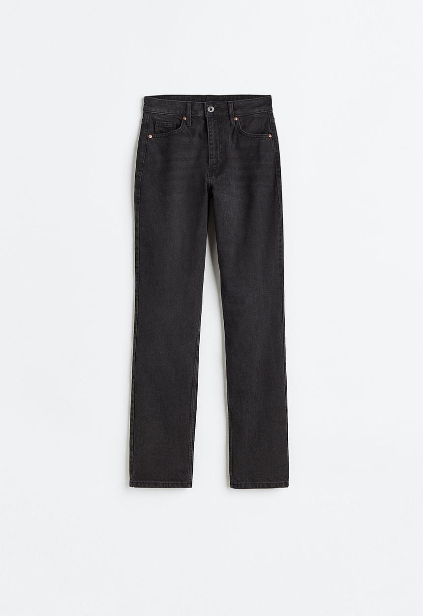 H&M - Vintage straight high jeans - black