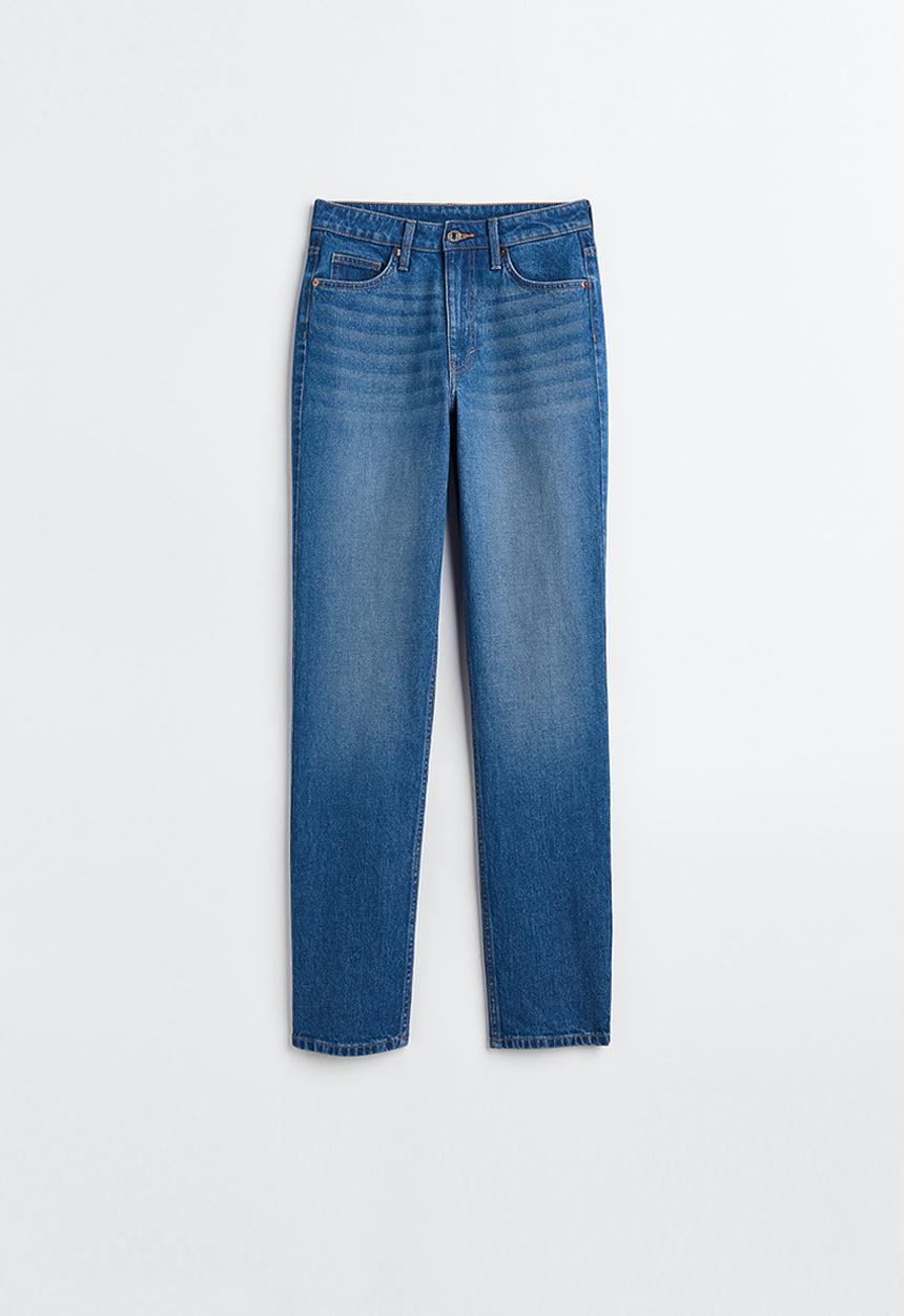 H&M - Vintage straight high jeans - denim blue
