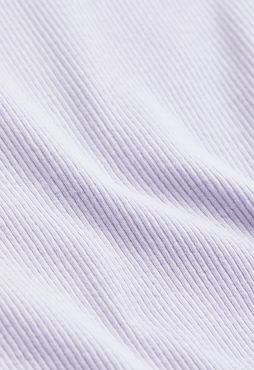 H&M - Ribbed cropped top - light purple
