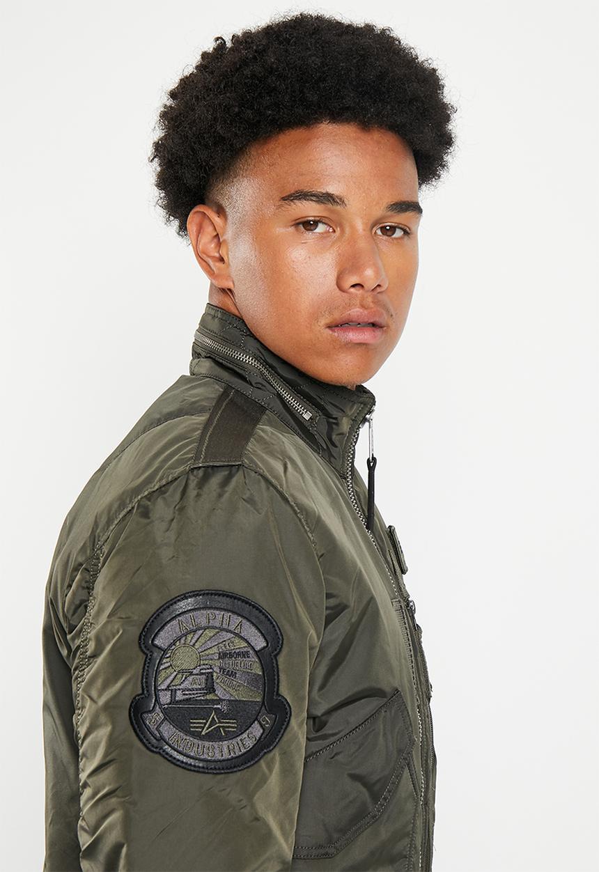 Alpha Industries - Engine jacket embroidered patch - rep grey