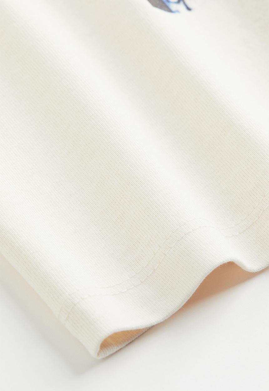 H&M - Printed T-shirt - cream/nirvana