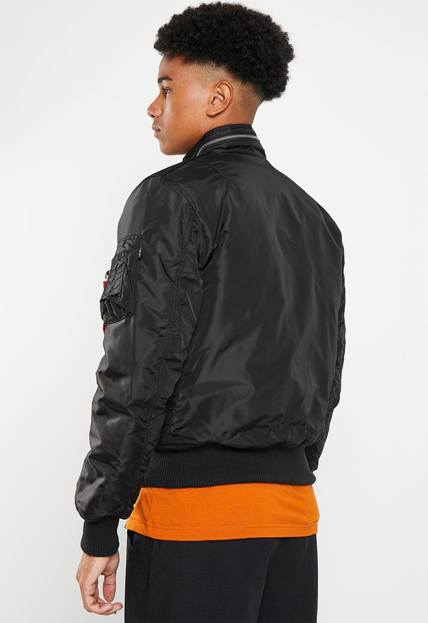 Alpha Industries - Engine jacket embroidered patch - black & orange