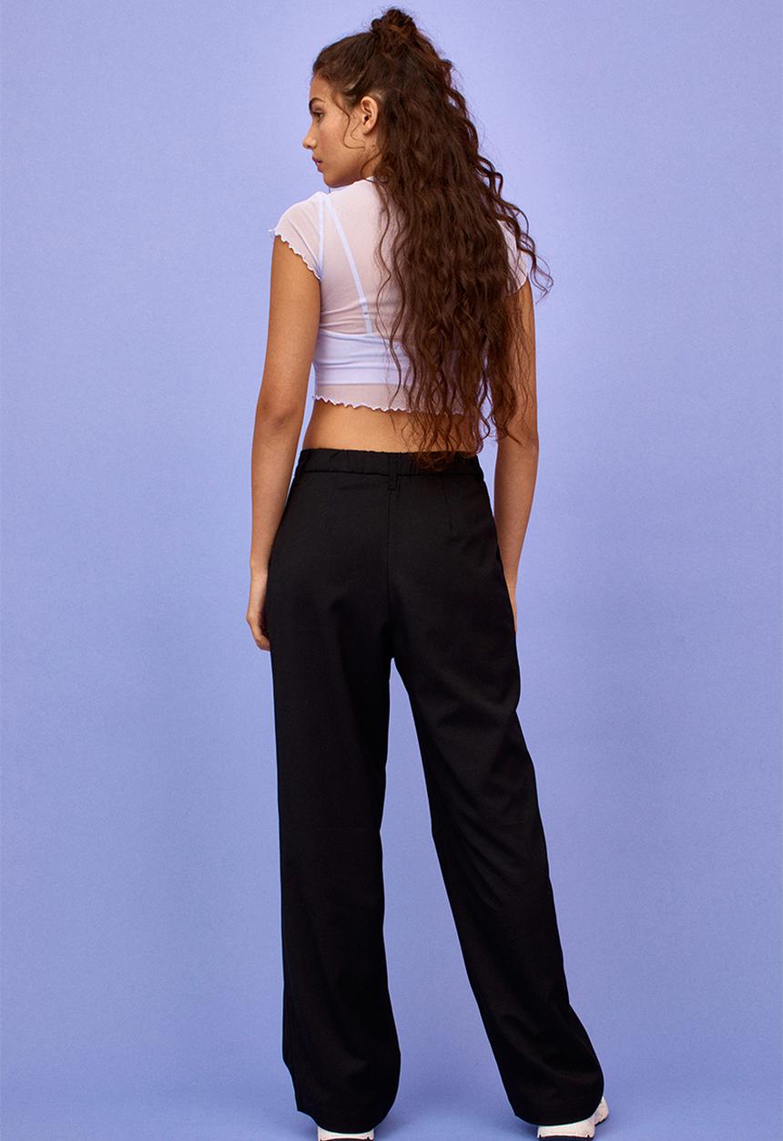 H&M - Wide trousers - black