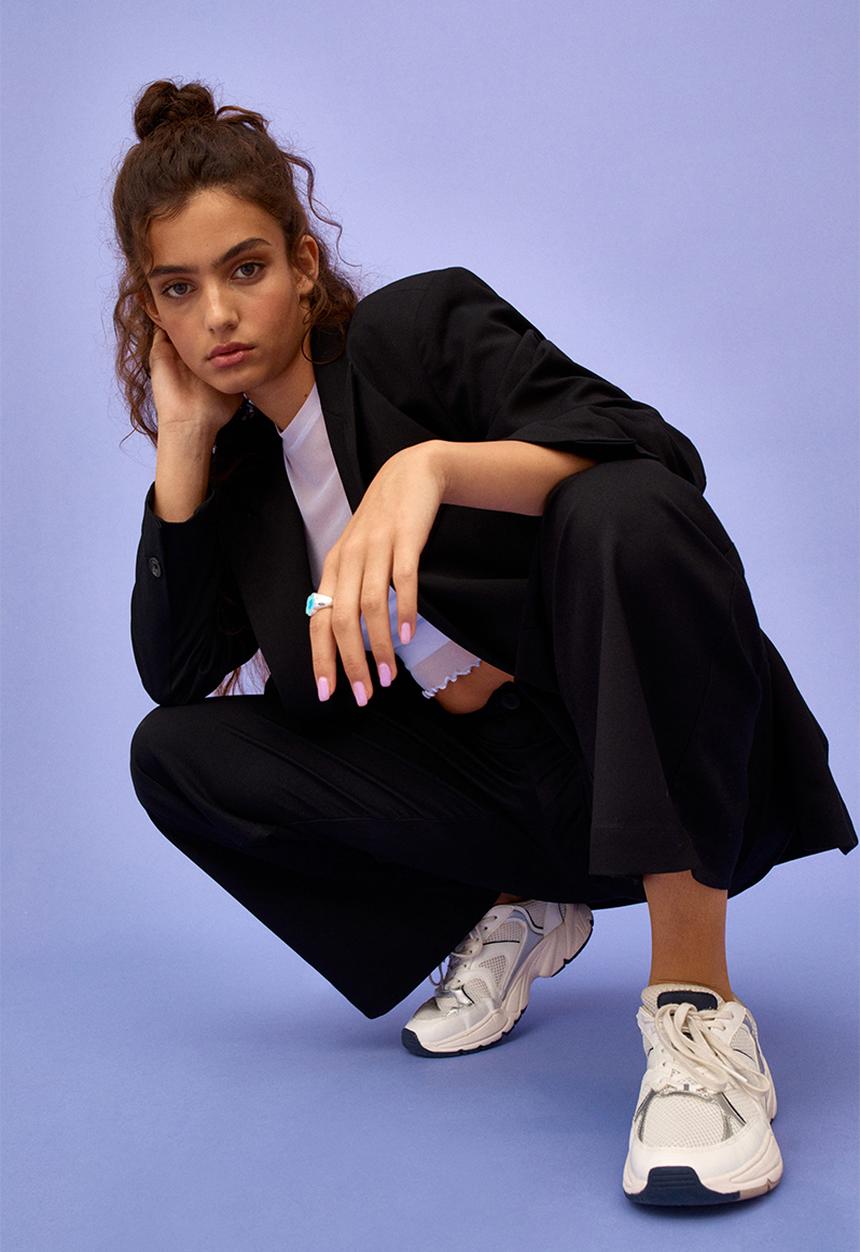 H&M - Wide trousers - black