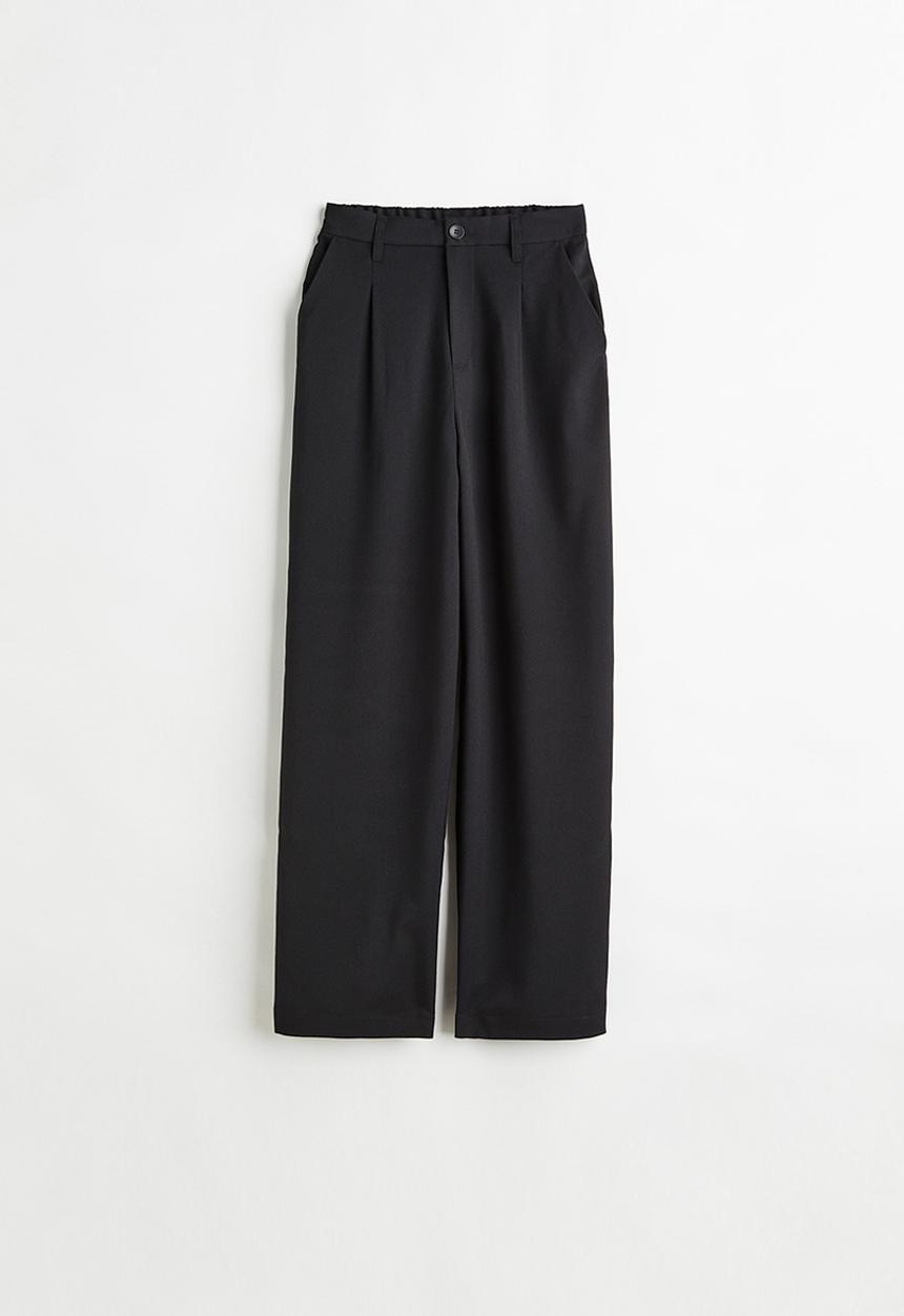 H&M - Wide trousers - black