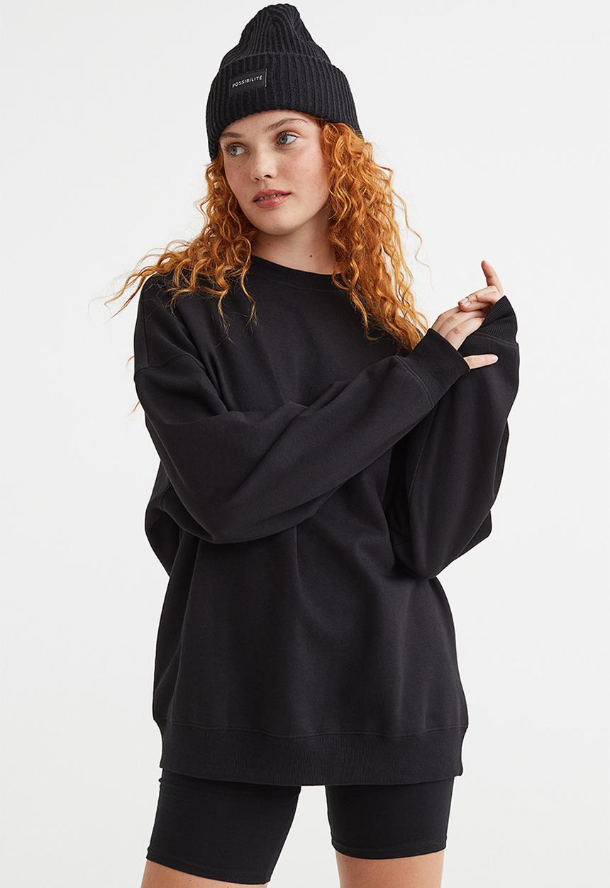 H&M - Oversized sweatshirt - black