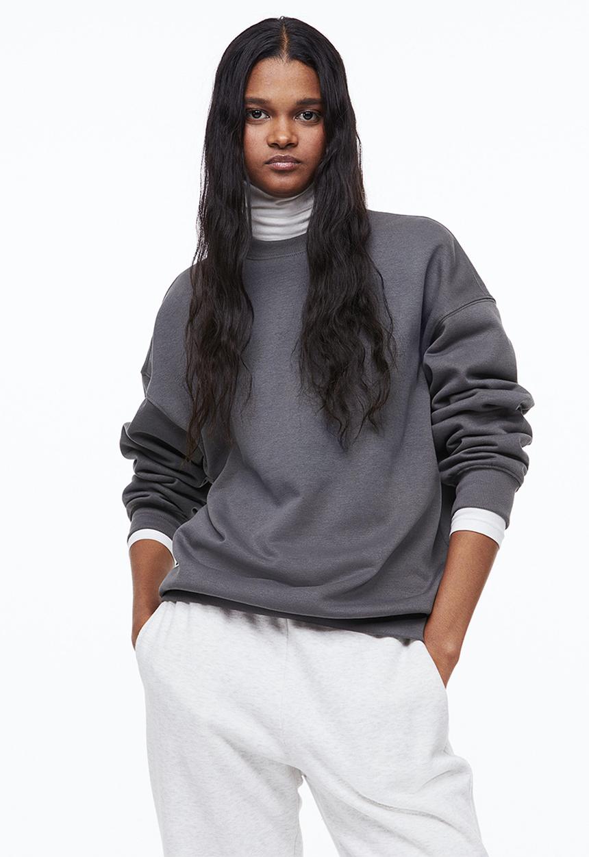 H&M - Oversized sweatshirt - dark grey