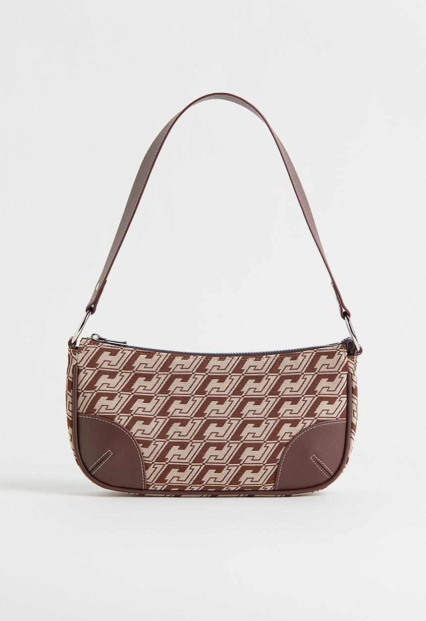 H&M - Small shoulder bag - brown/patterned