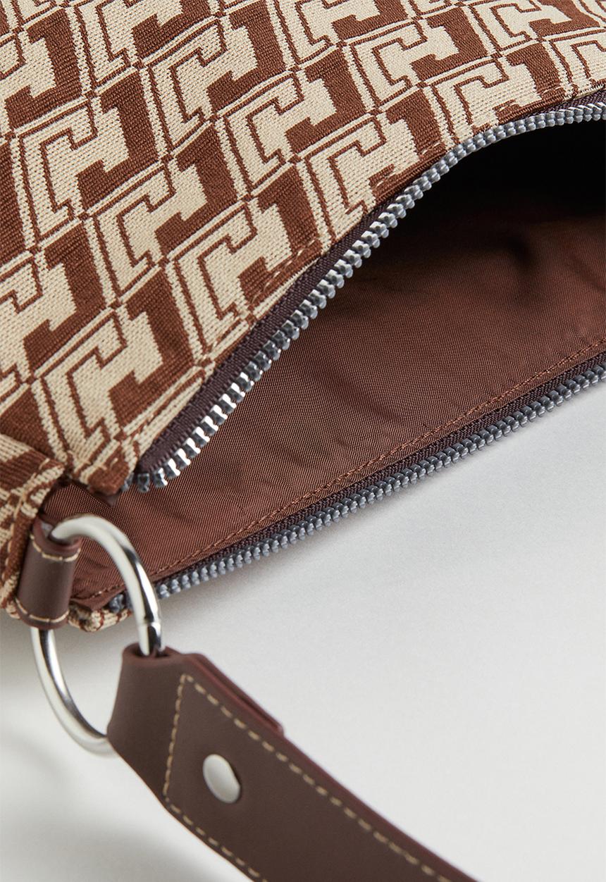 H&M - Small shoulder bag - brown/patterned