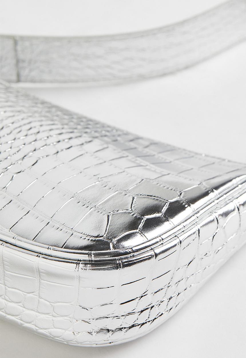 H&M - Small shoulder bag - silver-coloured