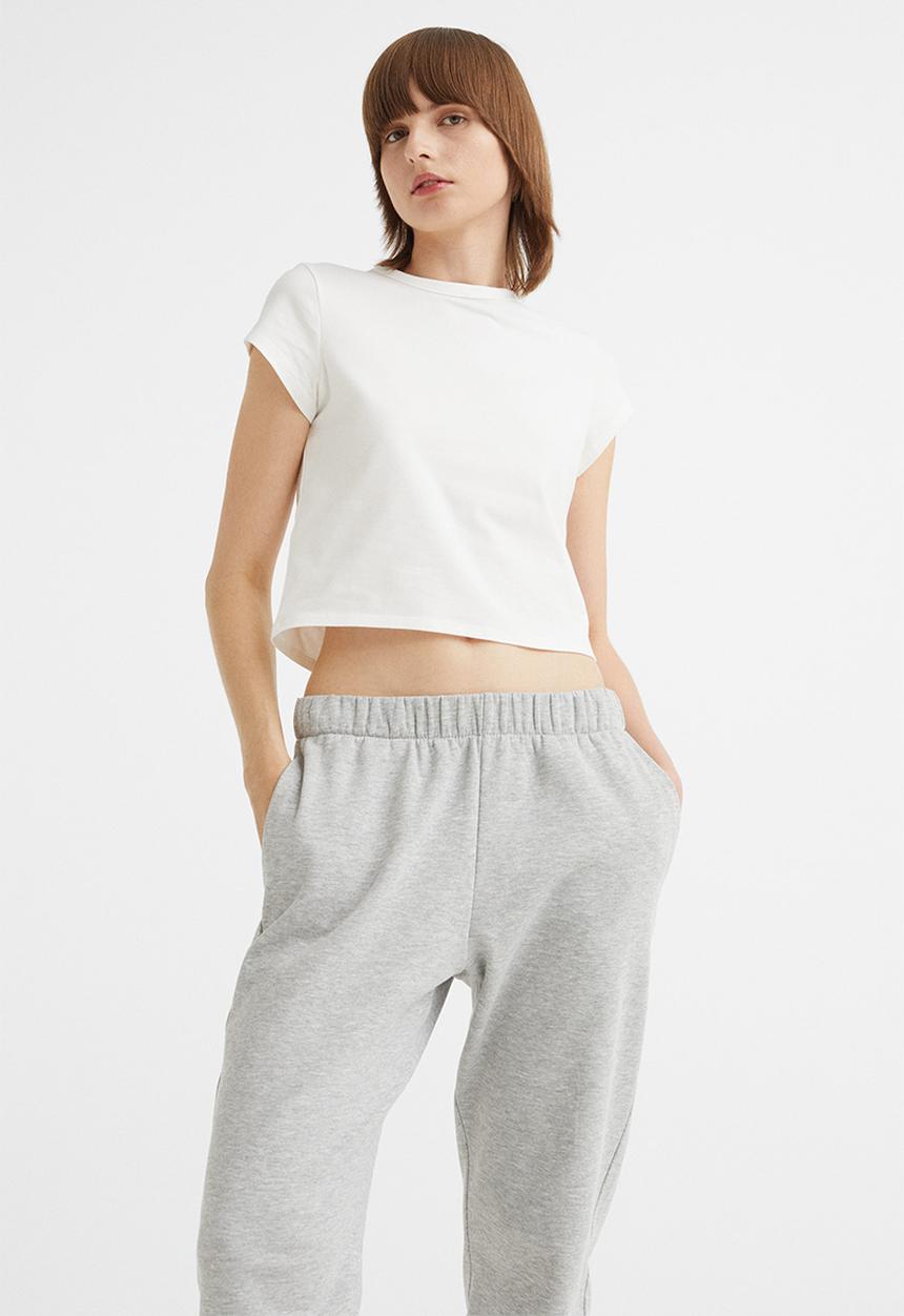H&M - Cotton jersey T-shirt - white