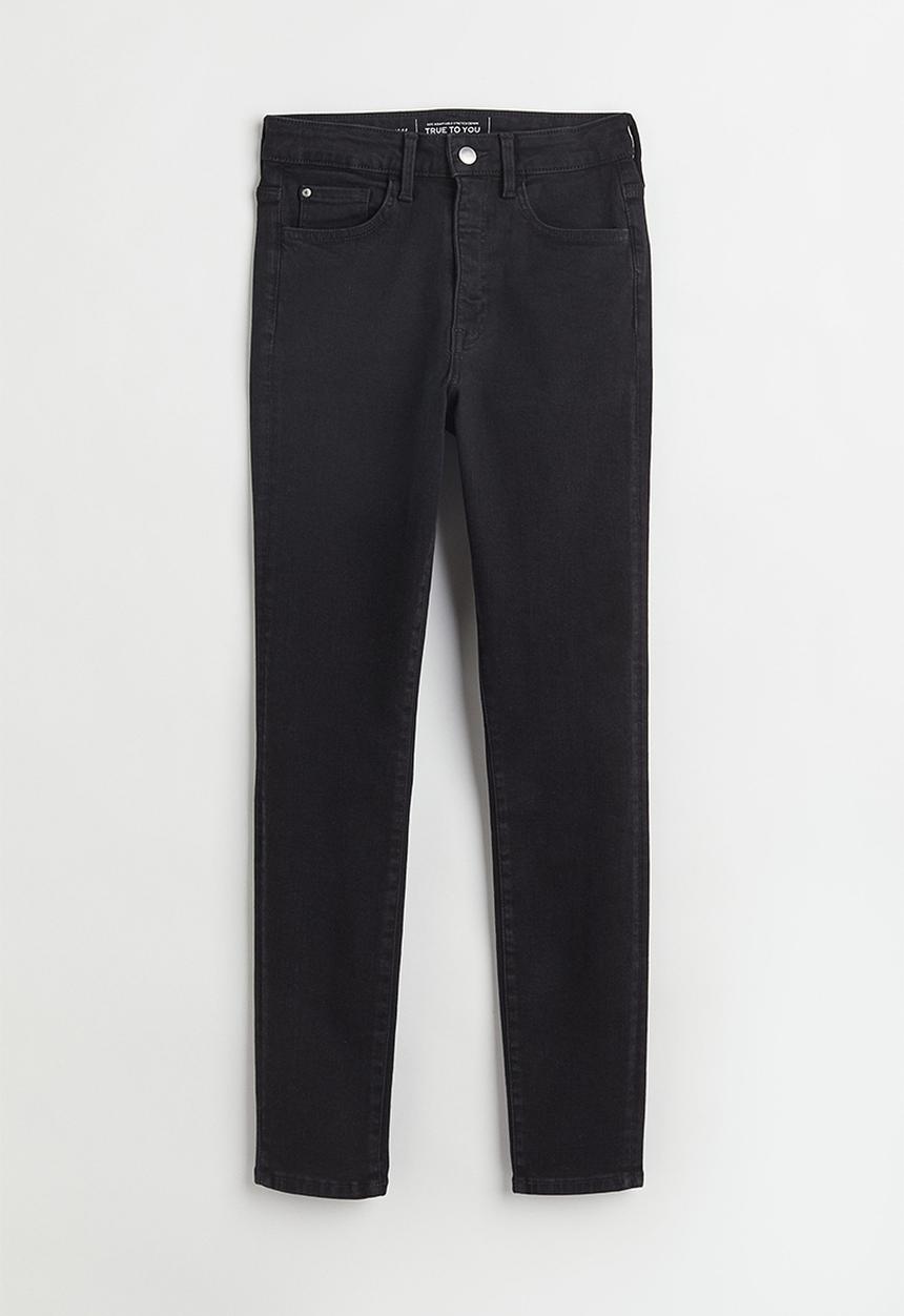 H&M - True to you skinny high jeans - black