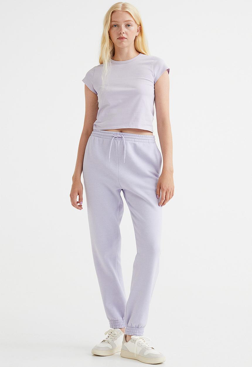 H&M - Cotton jersey T-shirt - light purple