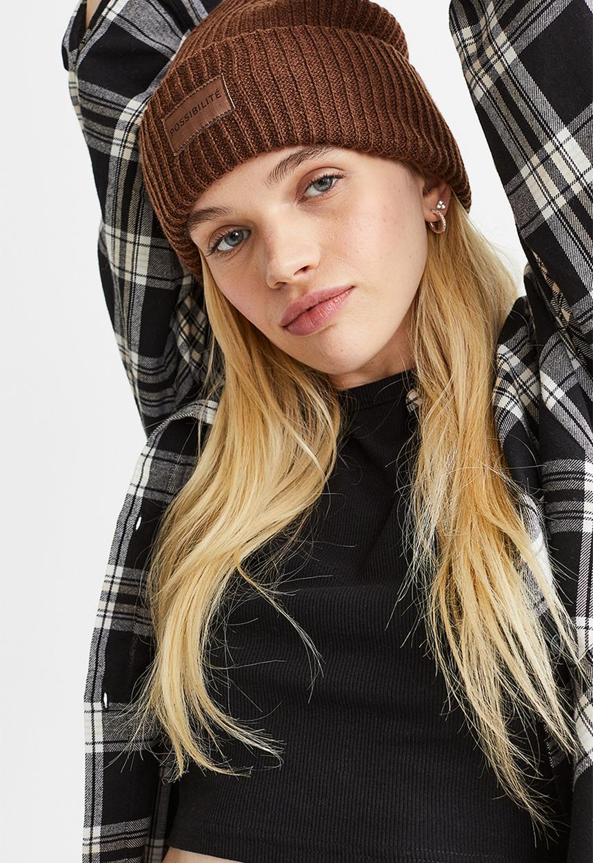 H&M - Knitted hat - dark brown