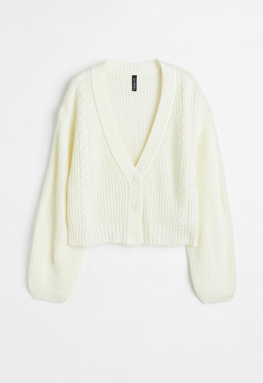 H&M - Knitted cardigan - cream