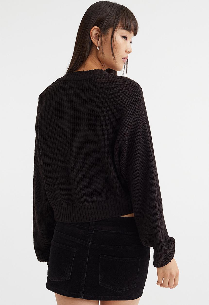 H&M - Knitted cardigan - black