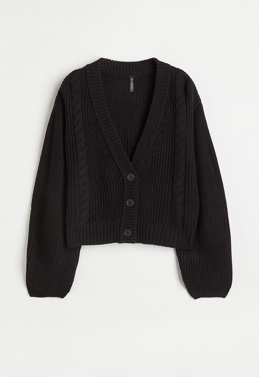 H&M - Knitted cardigan - black