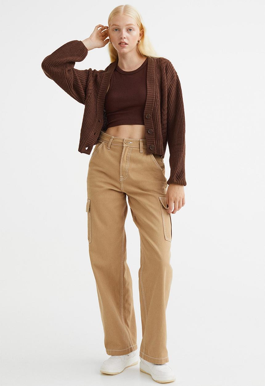 H&M - Knitted cardigan - dark brown