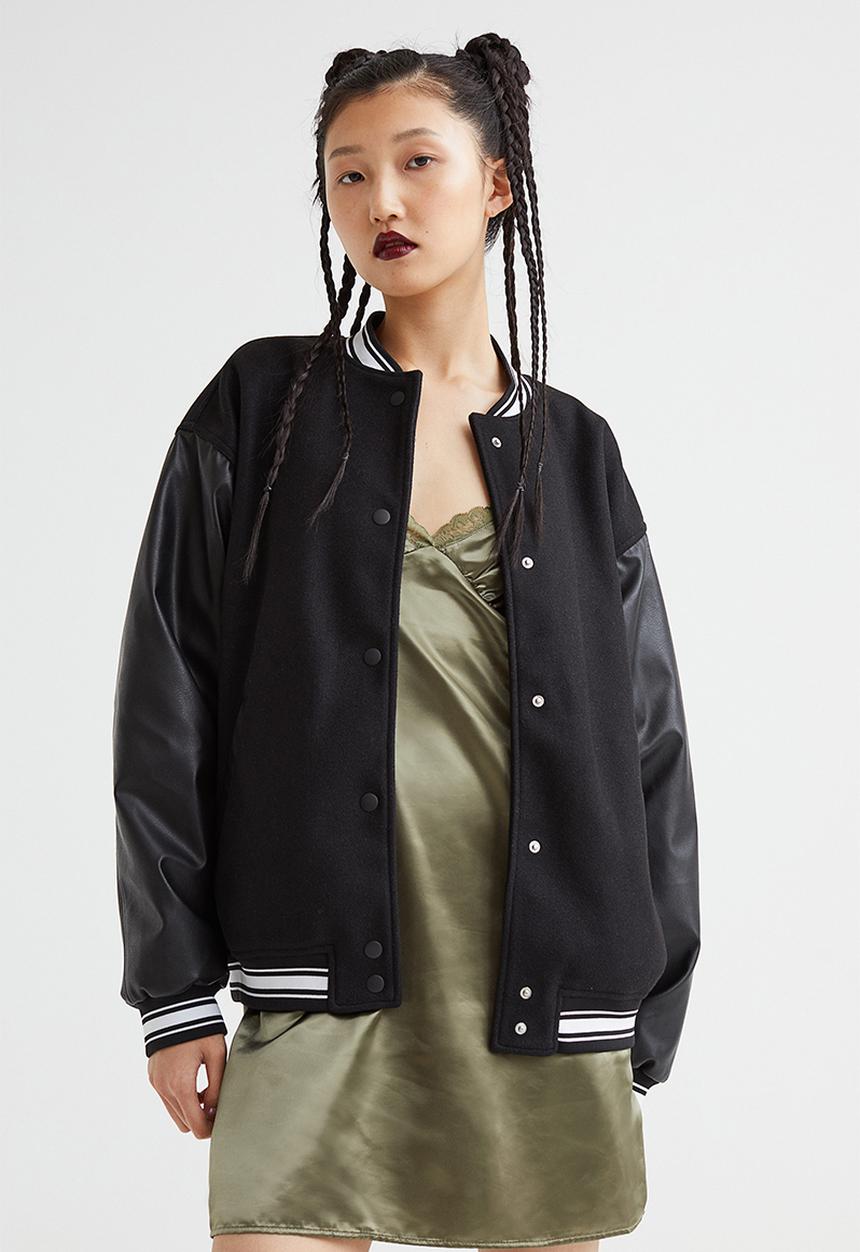 H&M - Baseball jacket - black