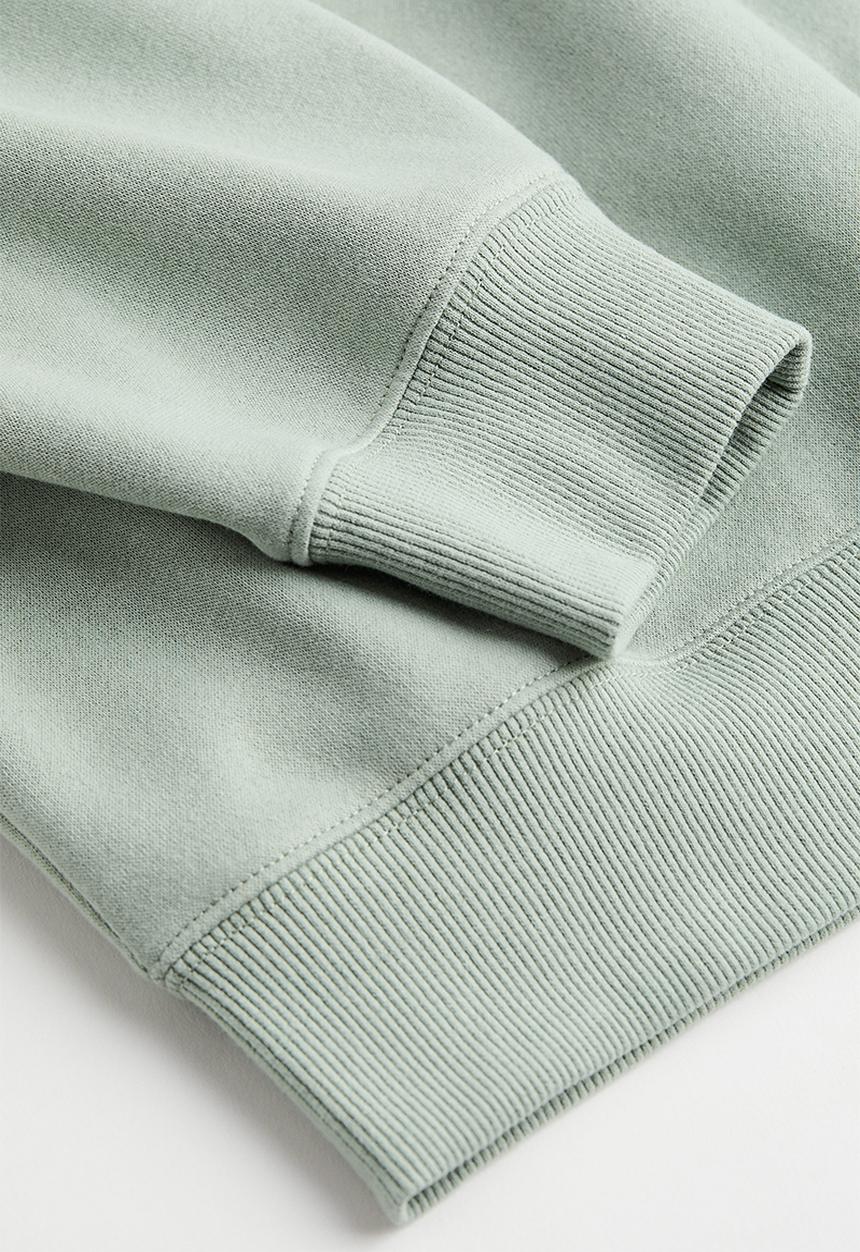 H&M - Printed sweatshirt - dusky green/harvard