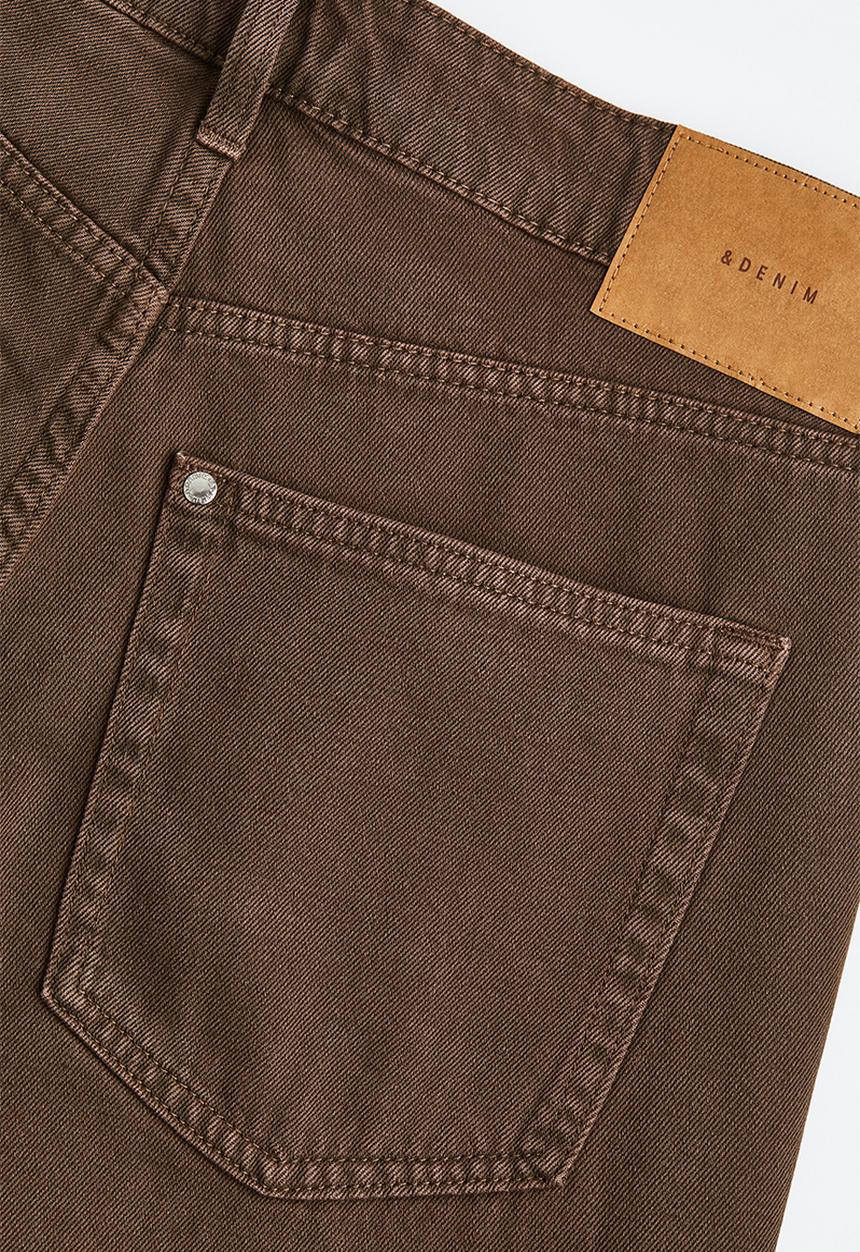 H&M - Curvy fit 90s baggy low jeans - dark brown
