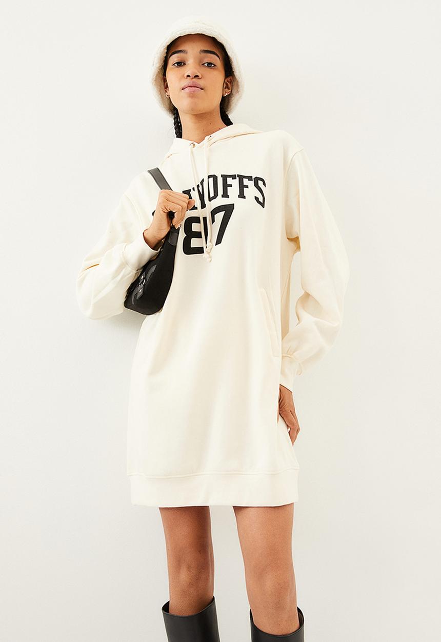 H&M - Hooded sweatshirt dress - cream/playoffs