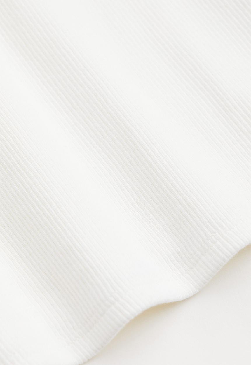 H&M - Ribbed vest top - white