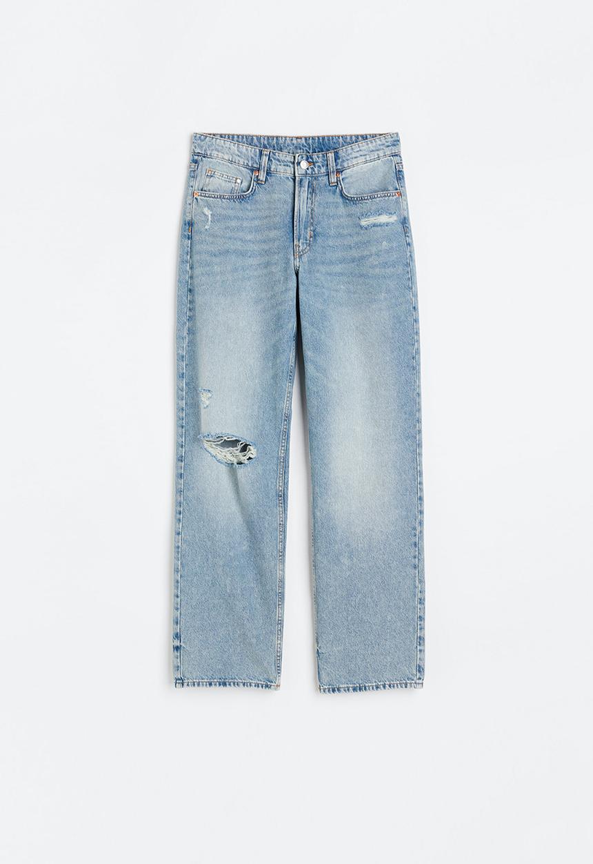 H&M - 90s baggy low jeans - light denim blue I