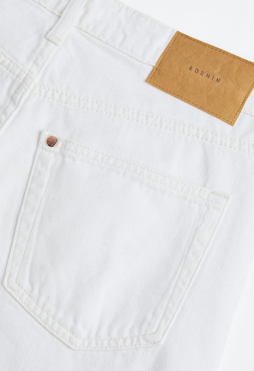H&M - 90s baggy low jeans - white