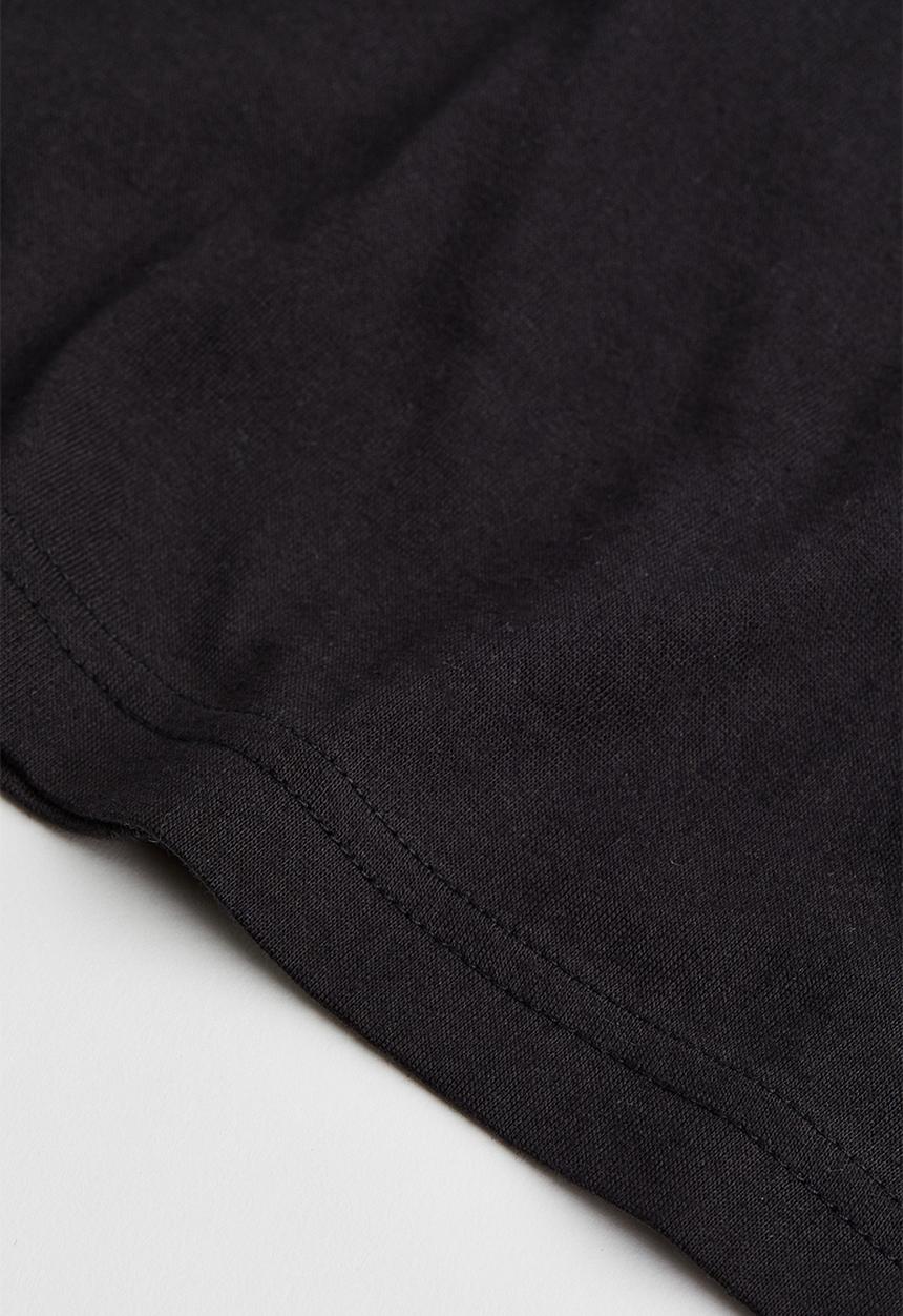 H&M - Cropped cotton t-shirt - black