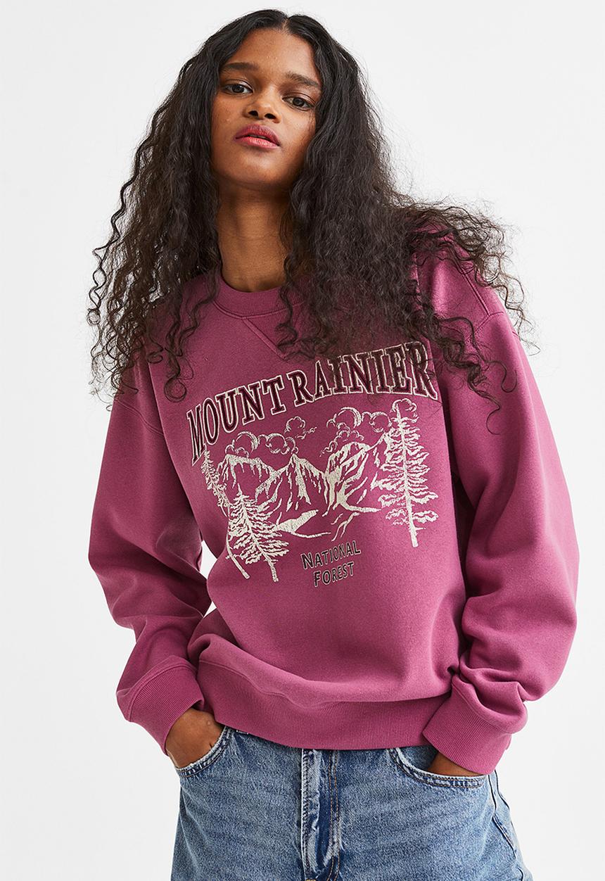 H&M - Sweatshirt - plum/mount rainier