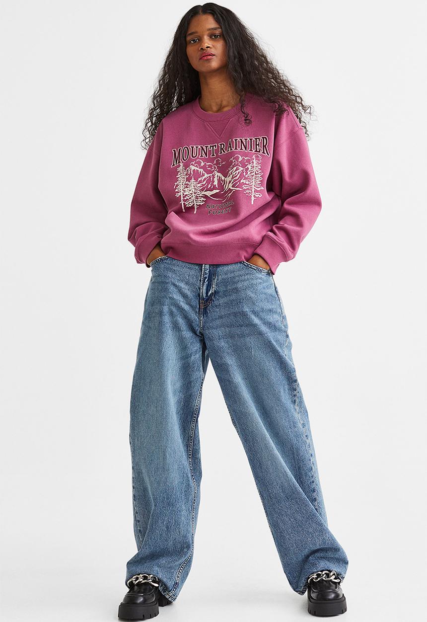H&M - Sweatshirt - plum/mount rainier