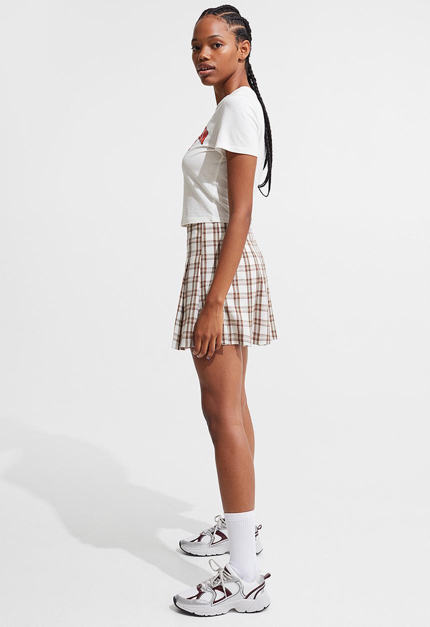 H&M - Cropped printed T-shirt - white/washington