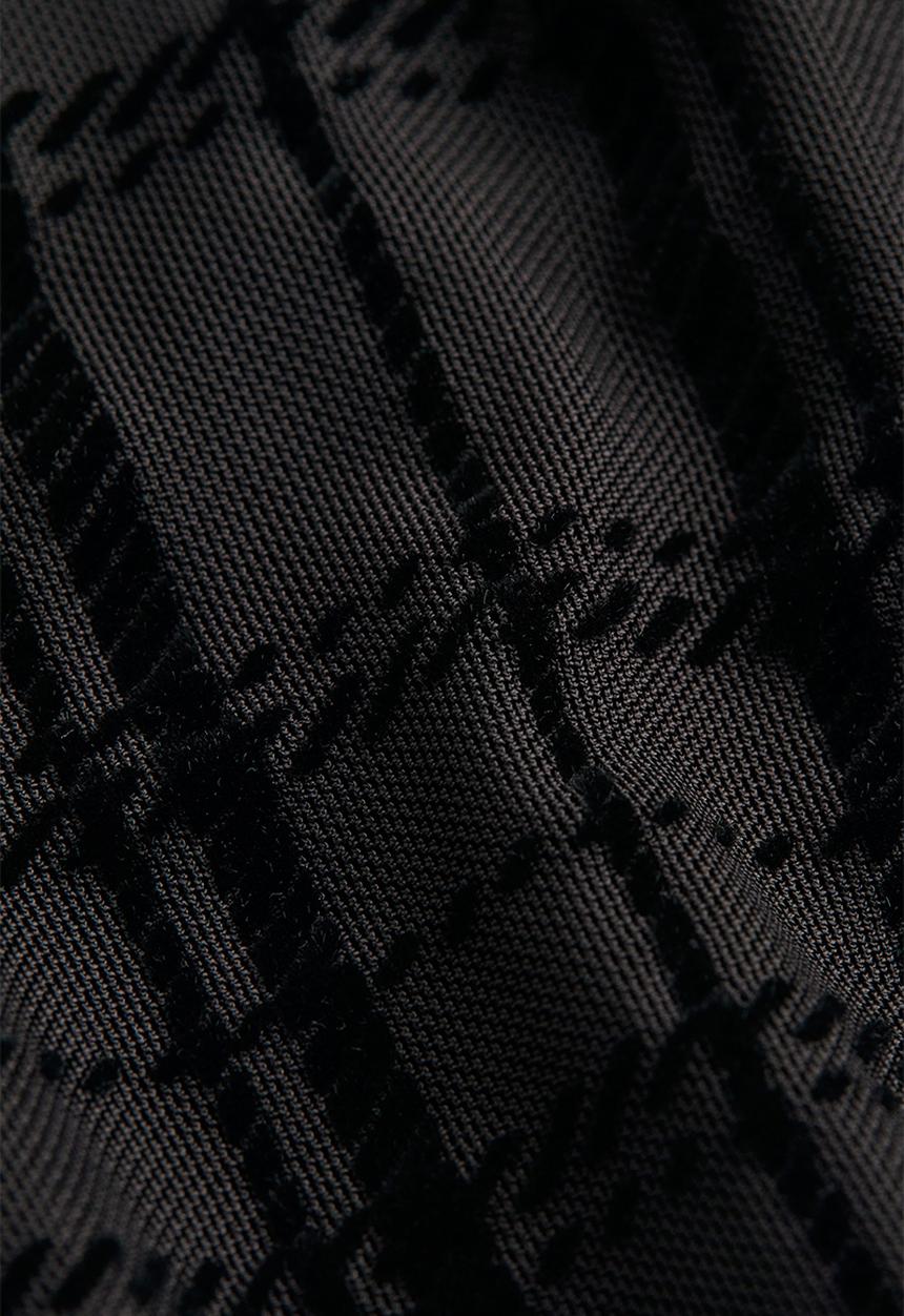 H&M - Open-backed bodycon dress - black/checked