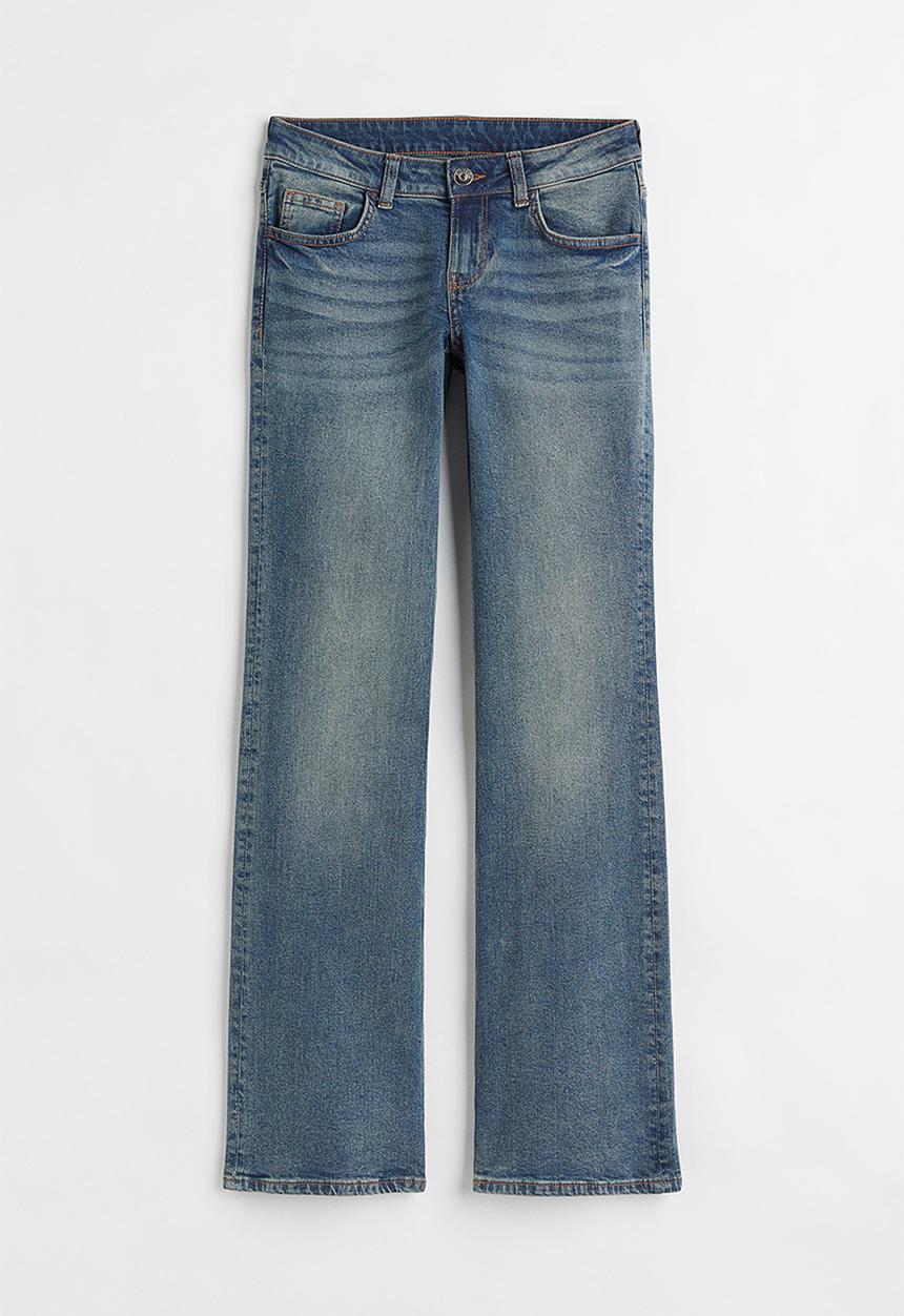 H&M - Flare low jeans - denim blue