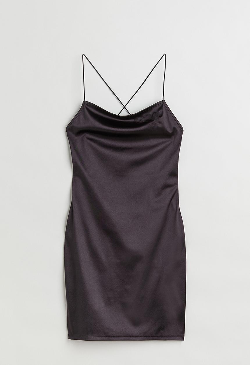 H&M - Open-backed bodycon dress - black