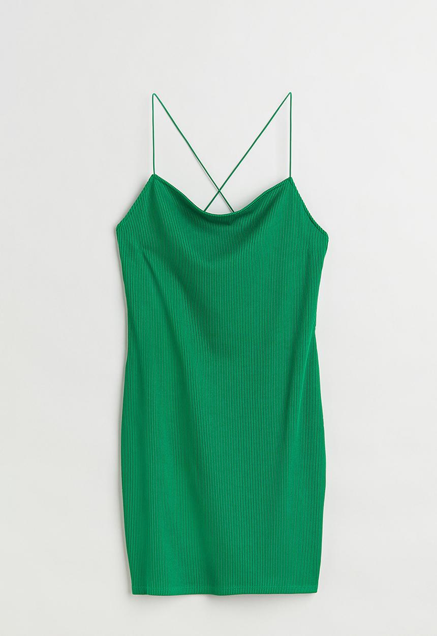 H&M - Open-backed bodycon dress - green