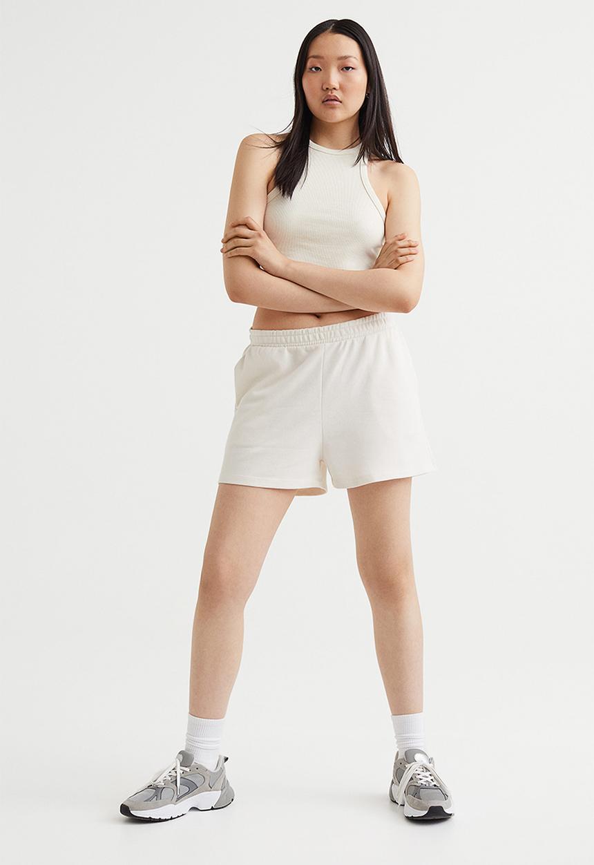 H&M - Ribbed vest top - cream