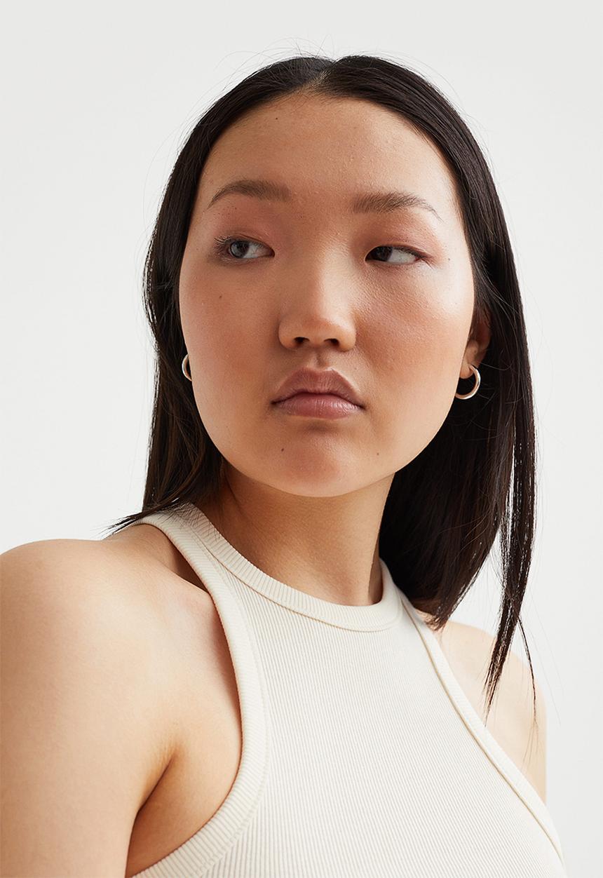 H&M - Ribbed vest top - cream