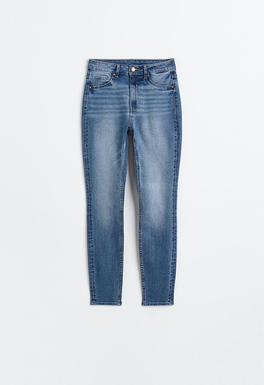 H&M - Curvy ultra high jeggings - denim blue