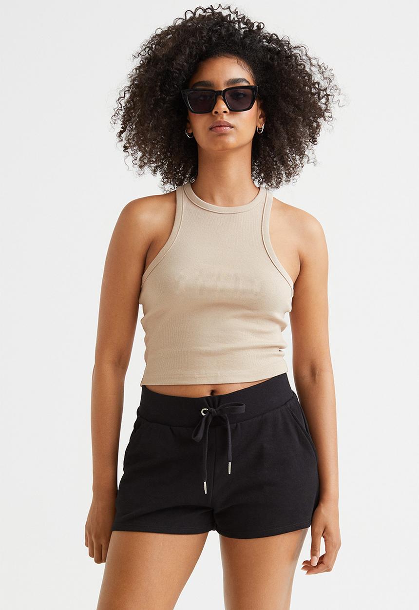 H&M - Ribbed vest top - beige