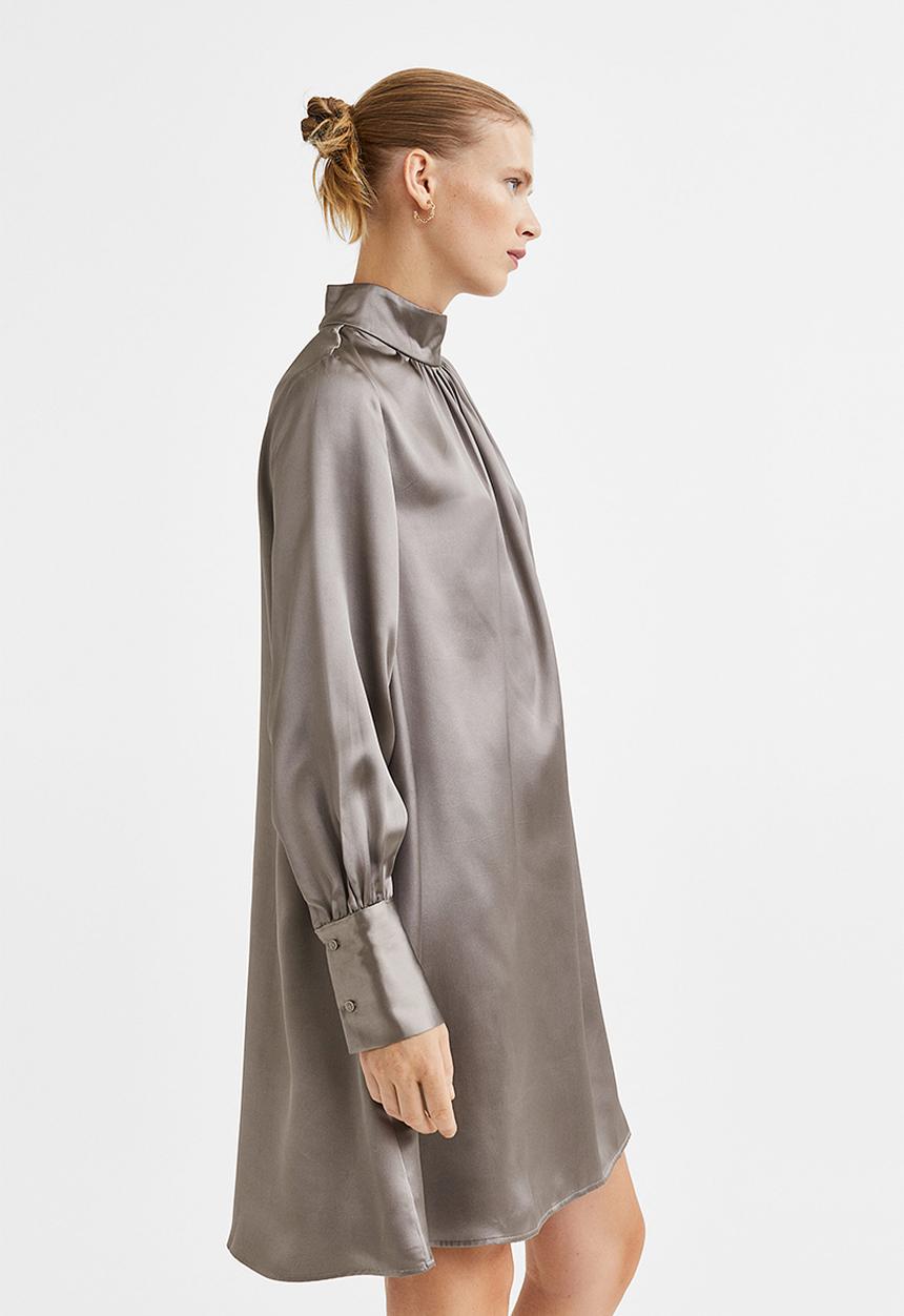 H&M - Satin dress - grey