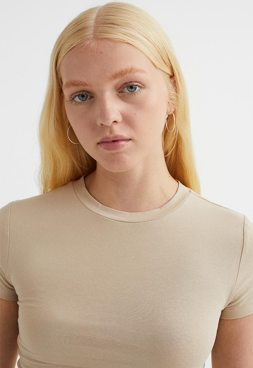 H&M - Cropped top - beige
